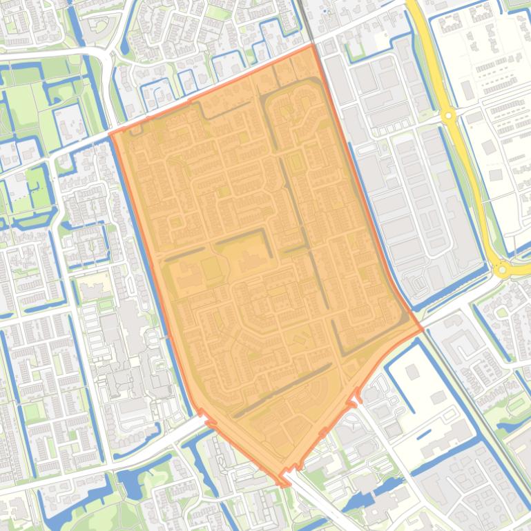 Kaart van de Risdam-Zuid - Buurt 20 06.