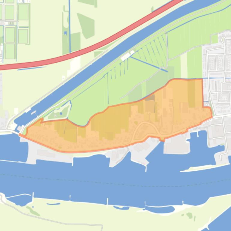 Kaart van de buurt Rivierdijk west.