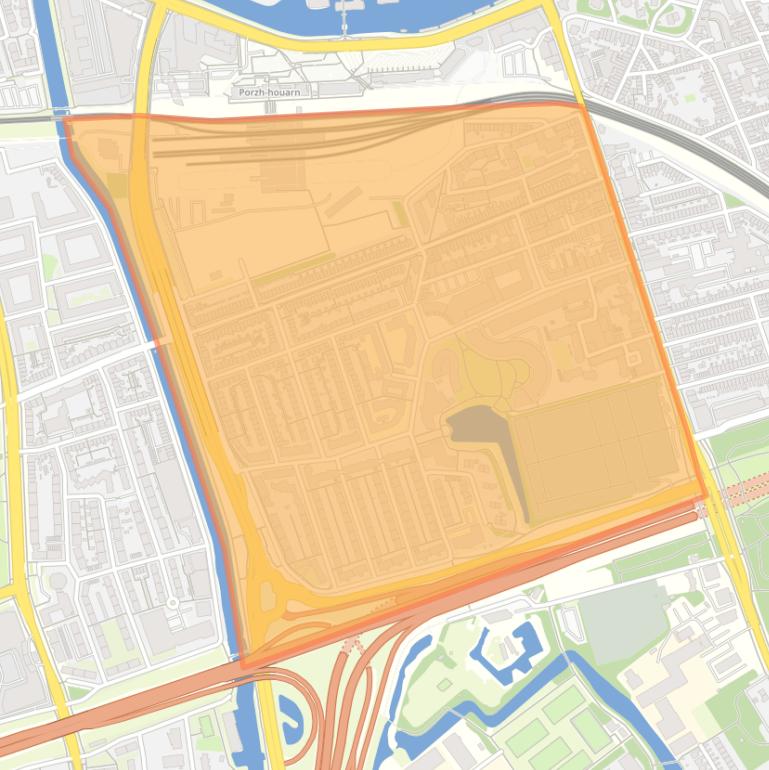 Kaart van de Rivierenbuurt.