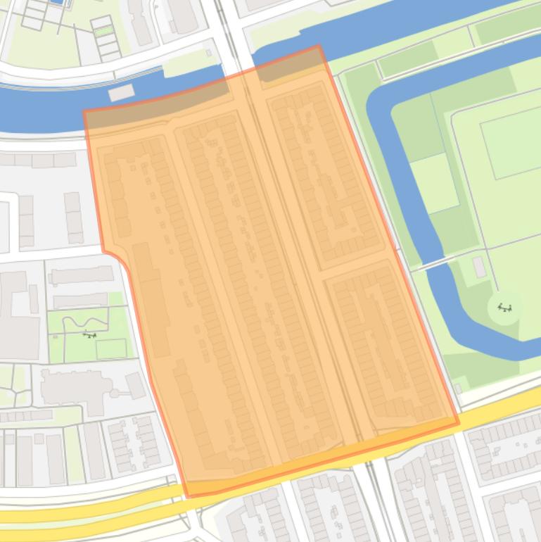 Kaart van de Robert Scottbuurt-Oost.