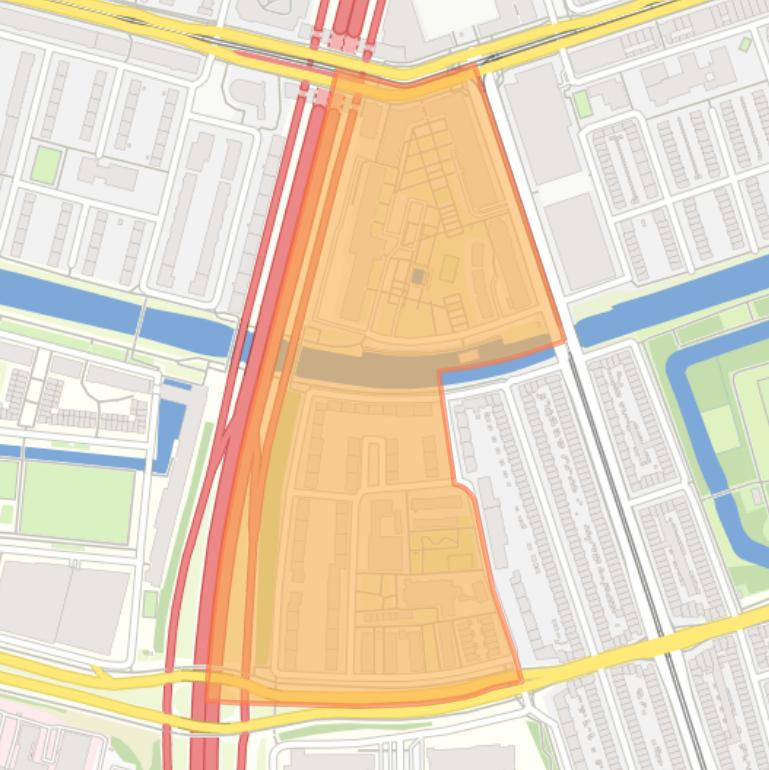 Kaart van de Robert Scottbuurt-West.