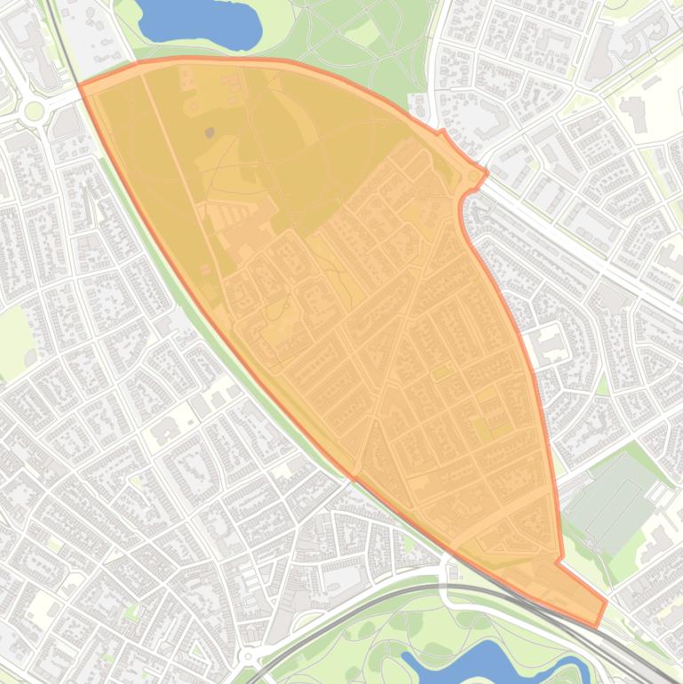 Kaart van de buurt Rode Dorp.