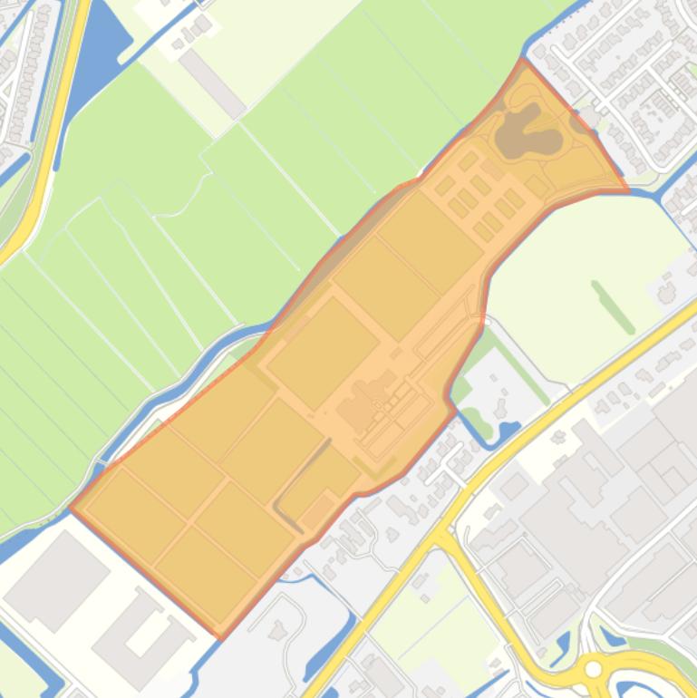 Kaart van de Rode Molenbuurt.