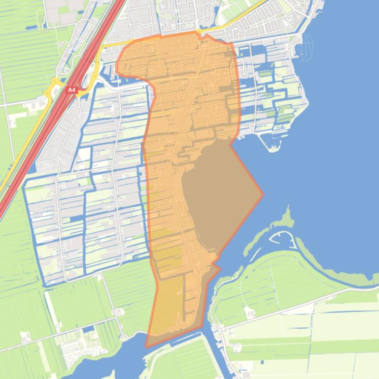 Kaart van de buurt Roelofarendsveen.