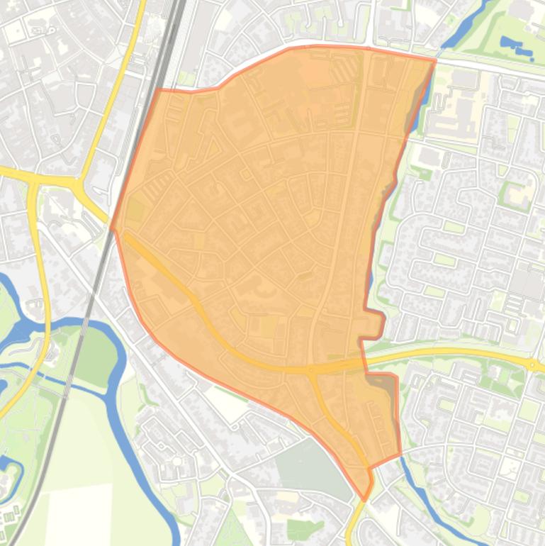 Kaart van de buurt Roermondse Veld.