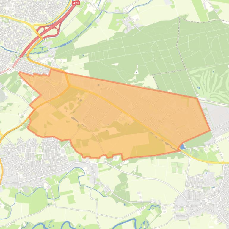 Kaart van de buurt Roerstreek.