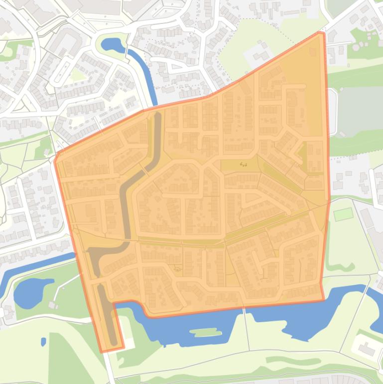 Kaart van de buurt Roessink.