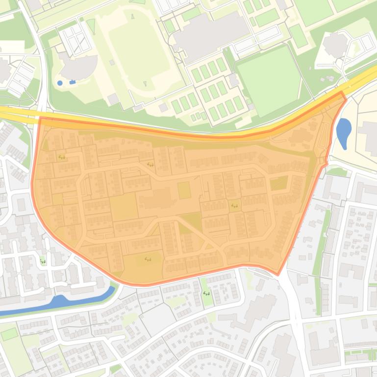 Kaart van de buurt Roghorst.