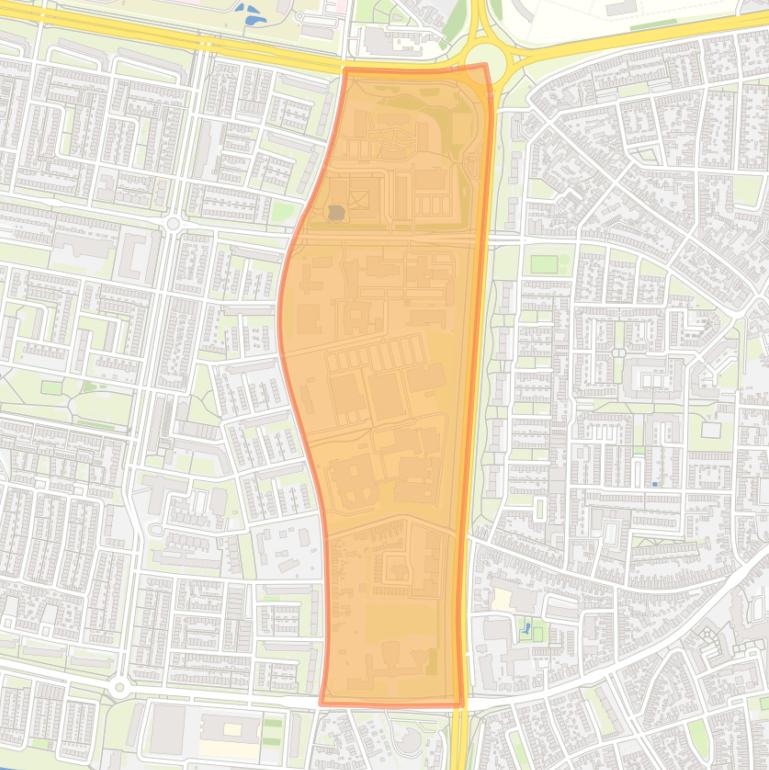 Kaart van de buurt Rooi Pannen.