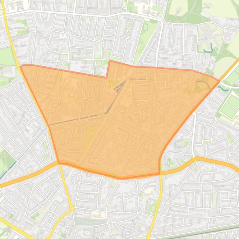 Kaart van de buurt Roombeek-Roomveldje.