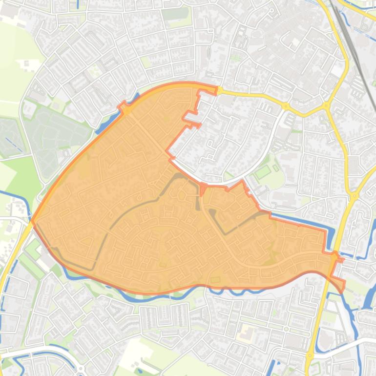 Kaart van de buurt Rootselaar-West.