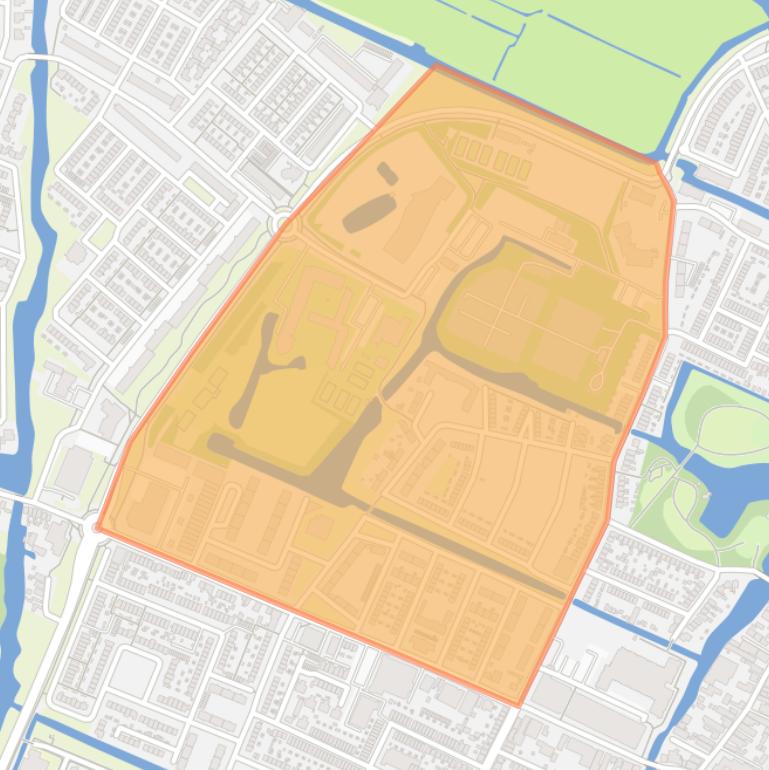 Kaart van de Rosariumbuurt.