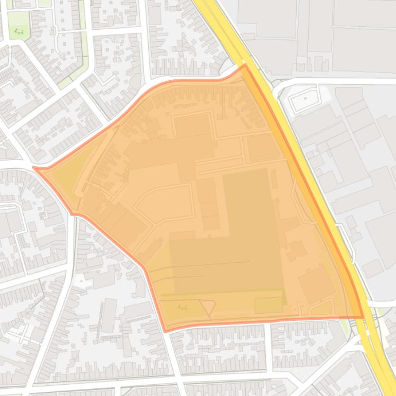 Kaart van de buurt Rosmolen.