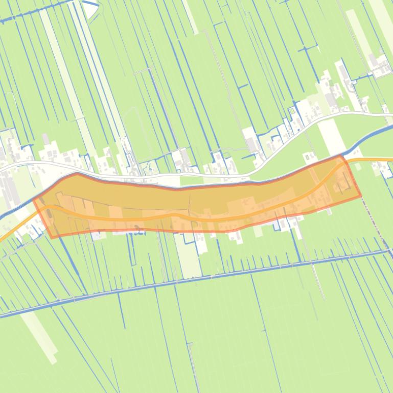 Kaart van de buurt Rozendaal.