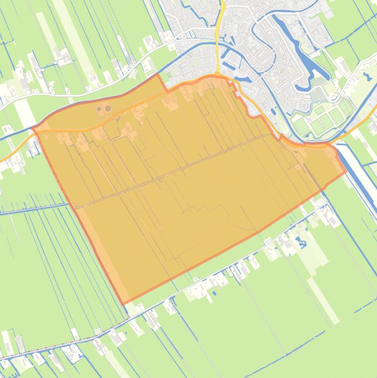 Kaart van de buurt Rozendaal.