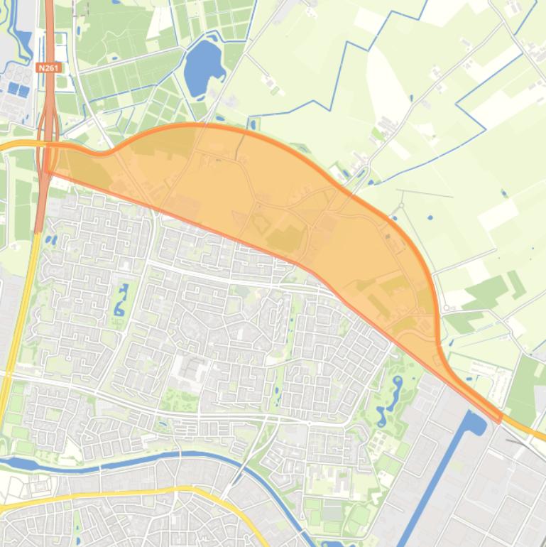 Kaart van de buurt Rugdijk-Hazennest.