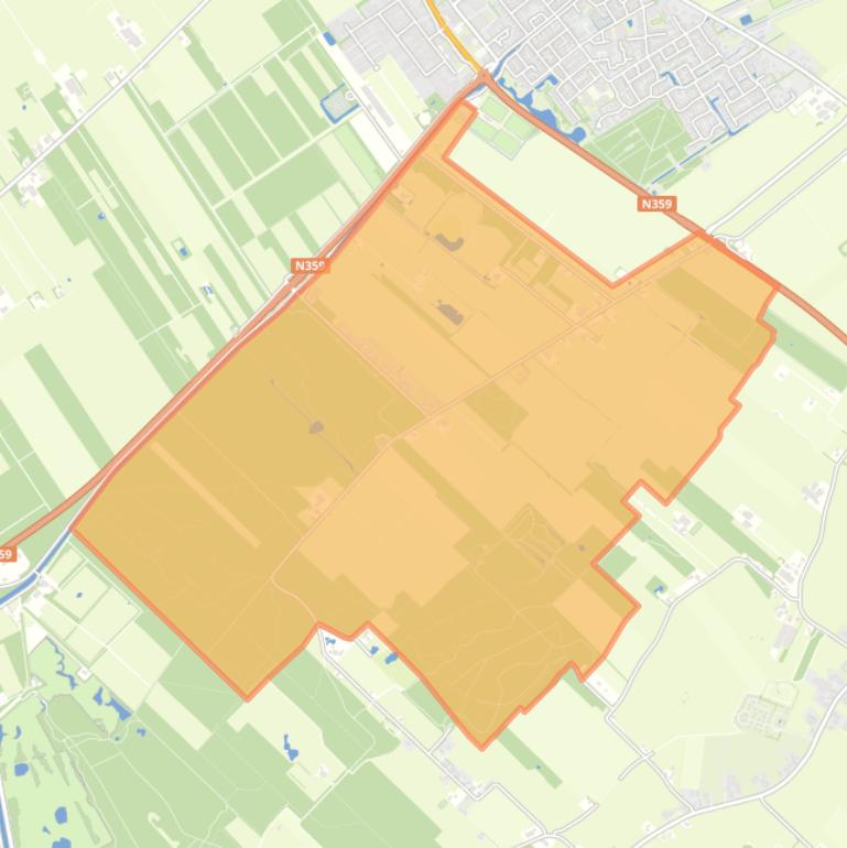 Kaart van de buurt Ruigahuizen.