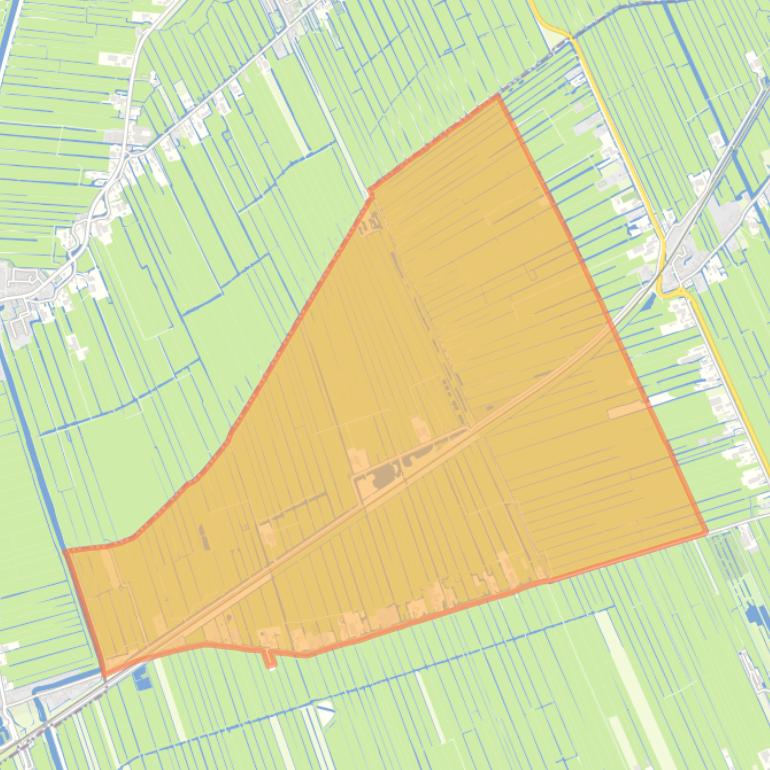 Kaart van de buurt Ruige weide.