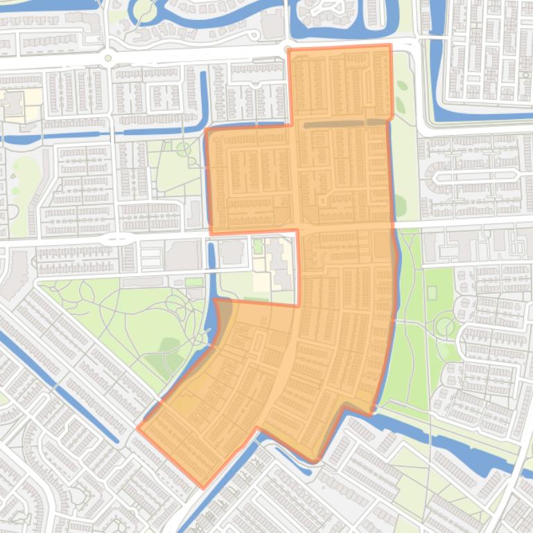 Kaart van de Ruimtenbuurt.