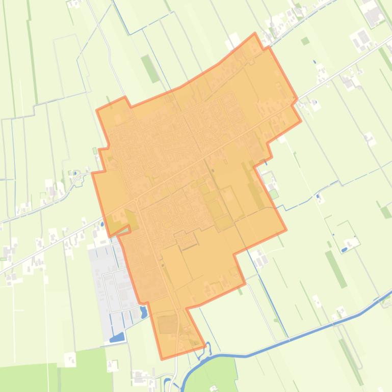 Kaart van de buurt Ruinerwold.