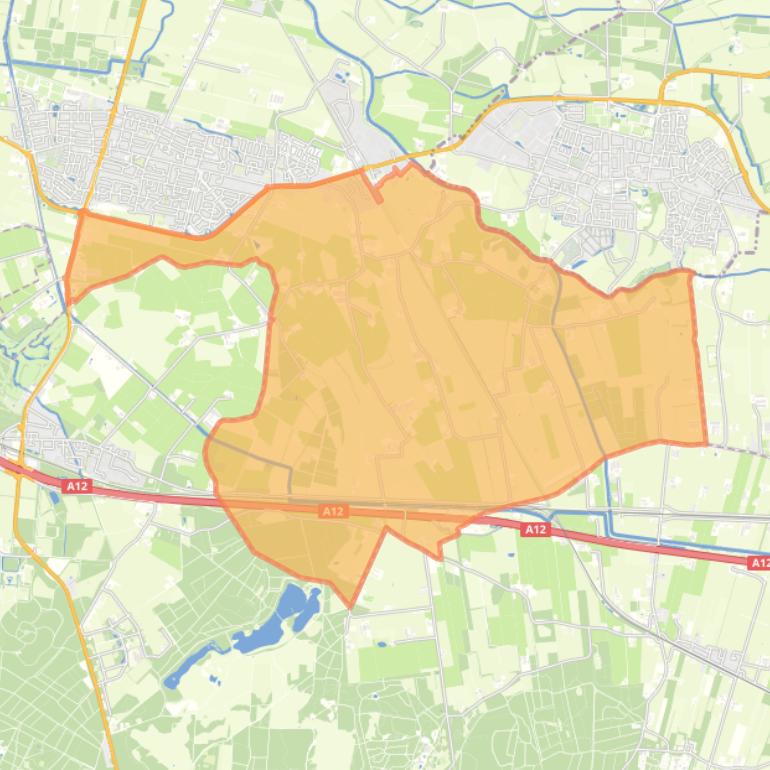 Kaart van de buurt Rumelaar-Lambalgen.