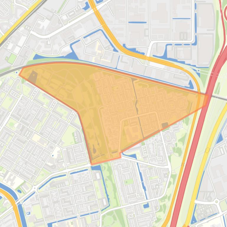 Kaart van de buurt Rustenburg-Noord.