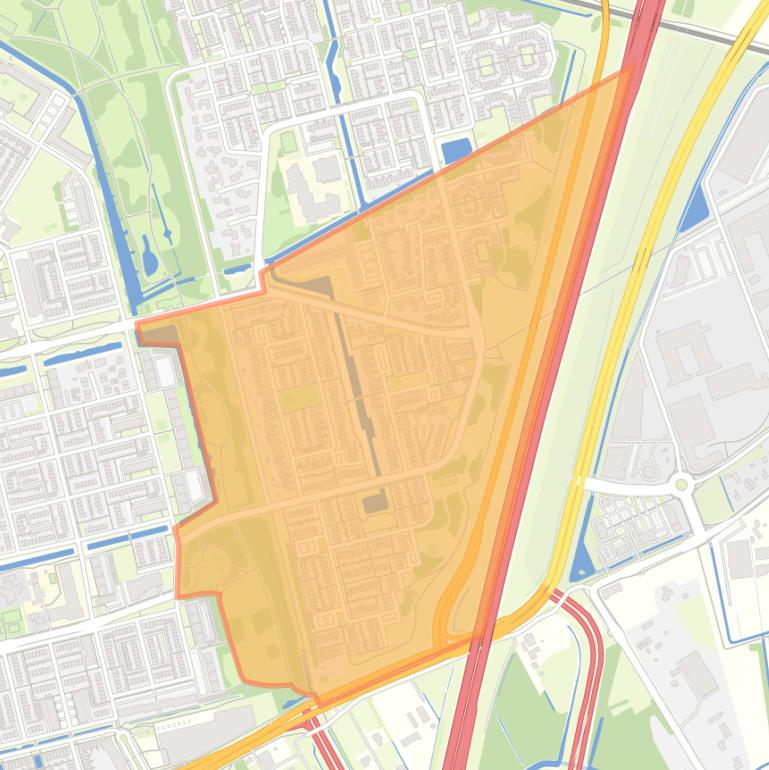 Kaart van de buurt Rustenburg-Zuid.