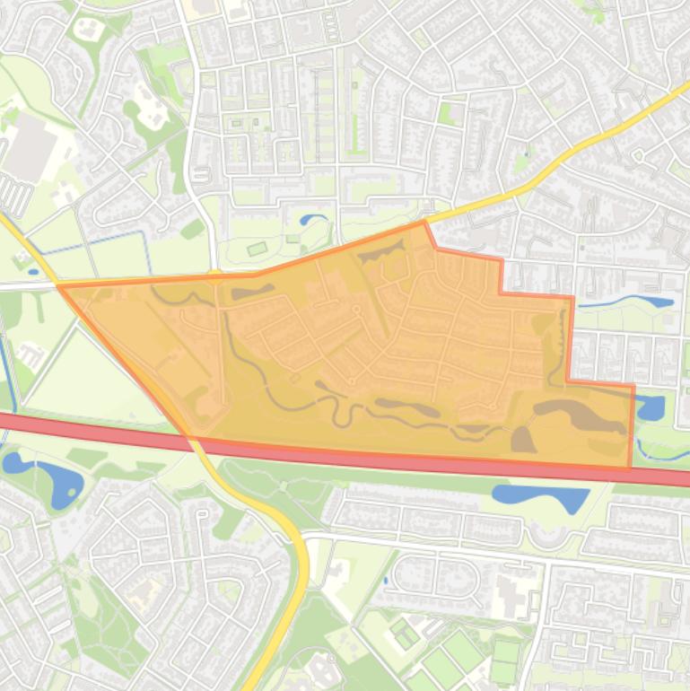 Kaart van de buurt Ruwenbos.
