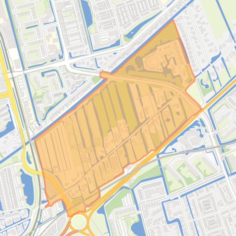 Kaart van de buurt ’s-Gravenweg/Alexanderlaan.