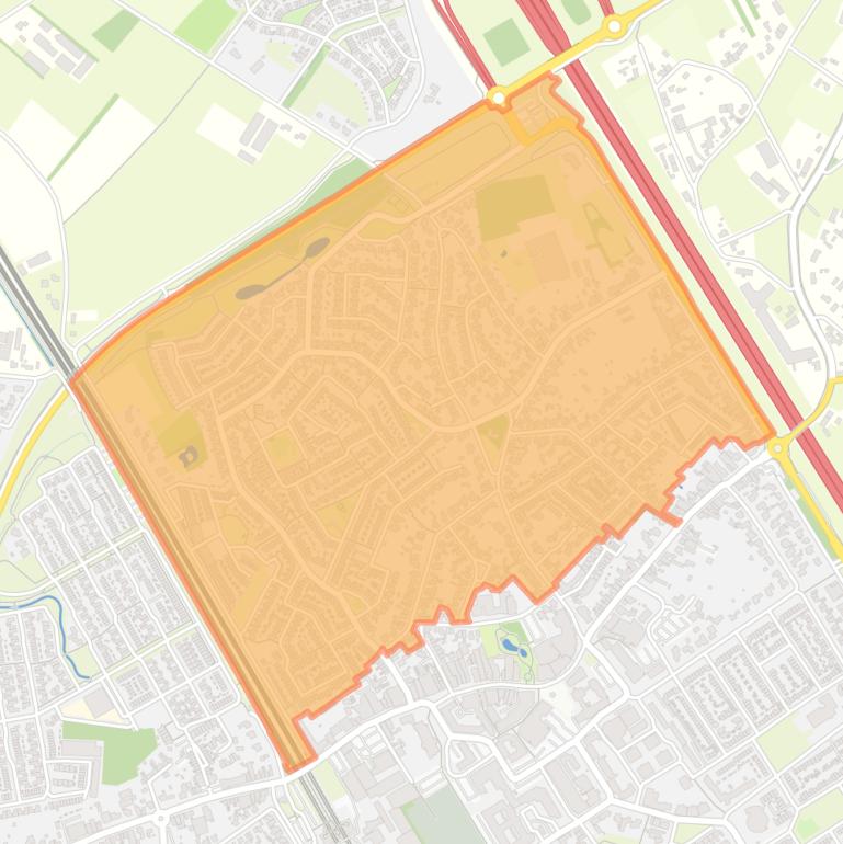 Kaart van de buurt Salderes.