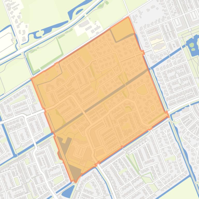 Kaart van de buurt Salem.