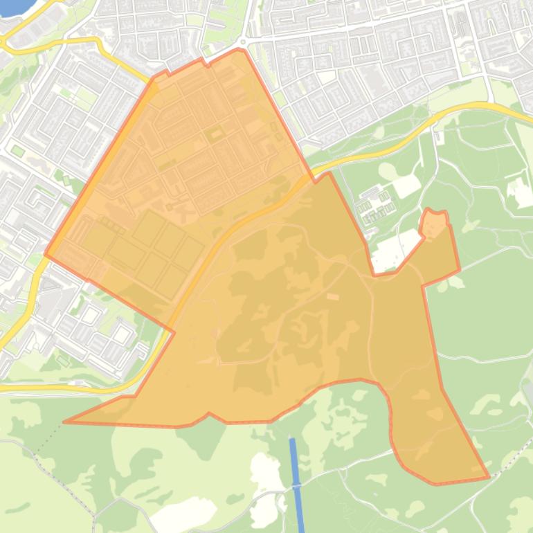 Kaart van de Saturnusbuurt.