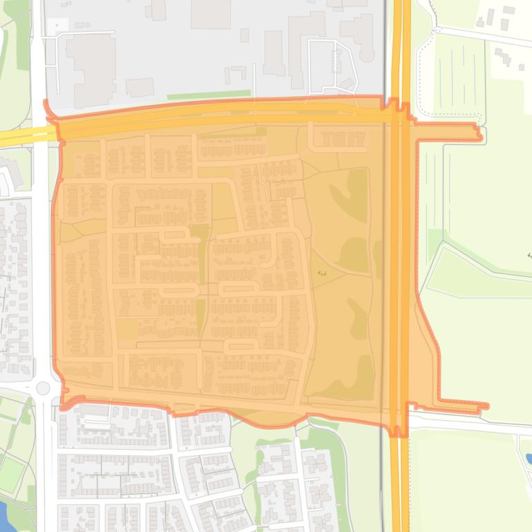 Kaart van de buurt Schadewijk Noord-Oost.