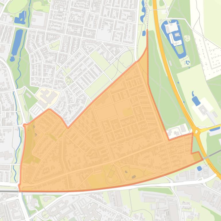 Kaart van de buurt Schaesbergerveld.