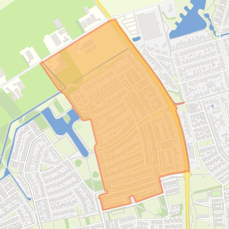 Kaart van de buurt Schalkskamp.