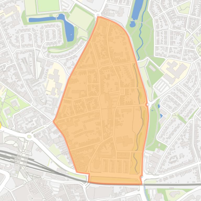 Kaart van de buurt Schandelen.