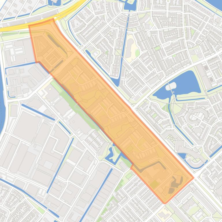 Kaart van de buurt Schansen en Dreven.