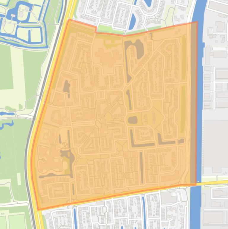 Kaart van de buurt Schansen.