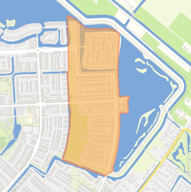 Kaart van de Schansenbuurt-Noord.