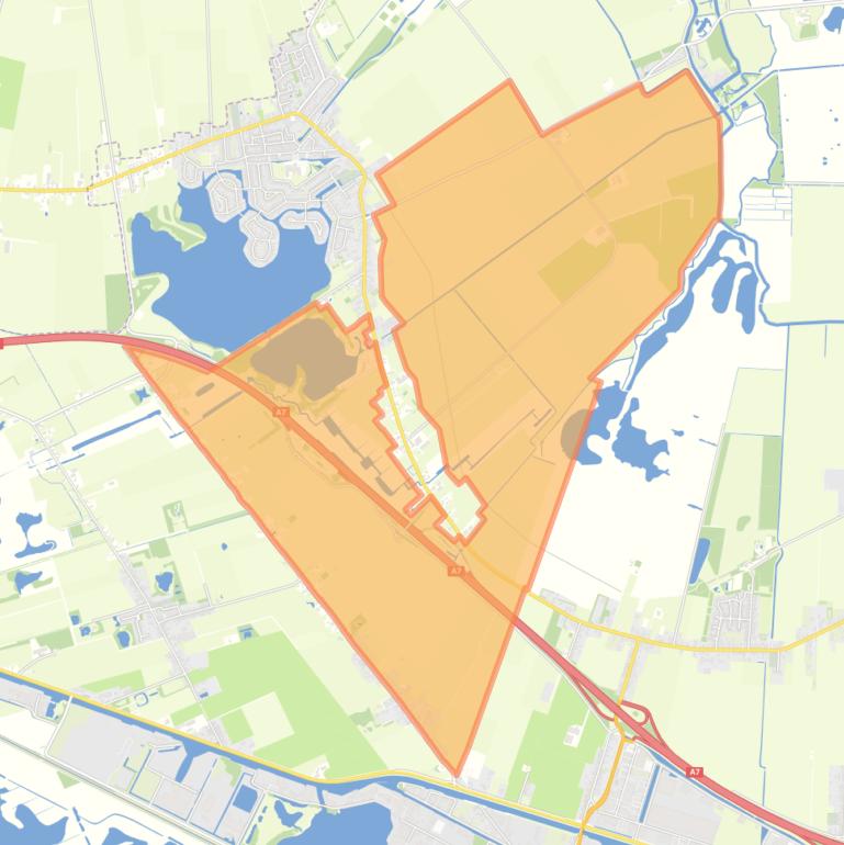 Kaart van de buurt Scharmer Buitengebied.