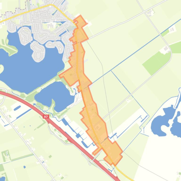 Kaart van de buurt Scharmer.