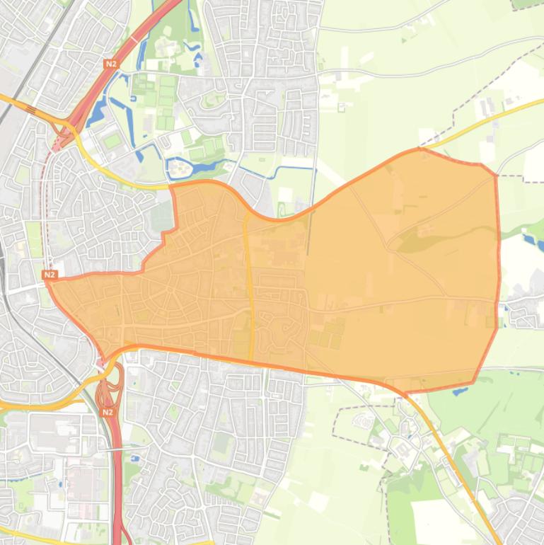 Kaart van de buurt Scharn.