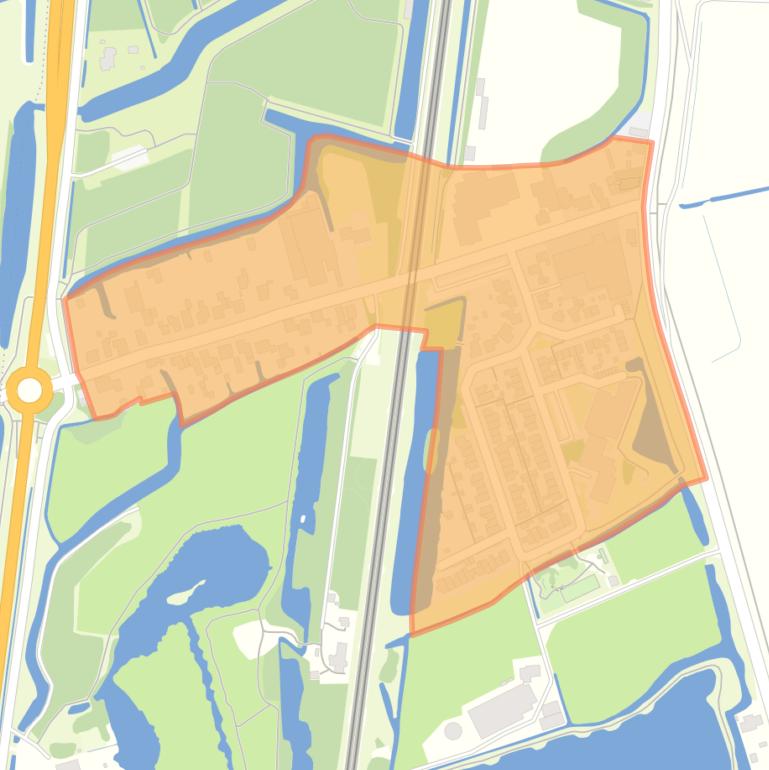Kaart van de buurt Scharwoude en omgeving.