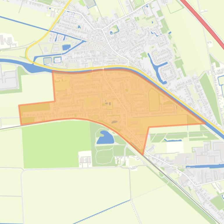 Kaart van de buurt Scheemda-Eexta.