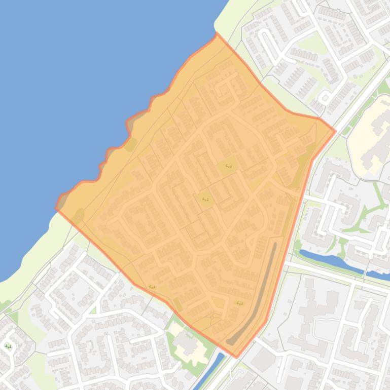 Kaart van de buurt Scheepswaard.