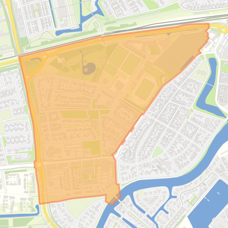 Kaart van de Scheepvaartbuurt.