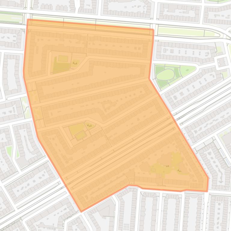 Kaart van de Scheldebuurt-Midden.