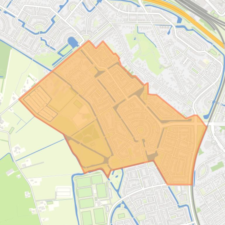 Kaart van de buurt Schellerlanden.