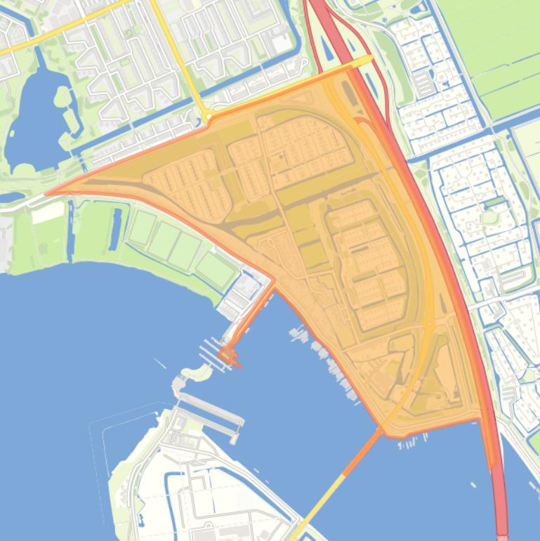 Kaart van de buurt Schellingwoude-Oost.