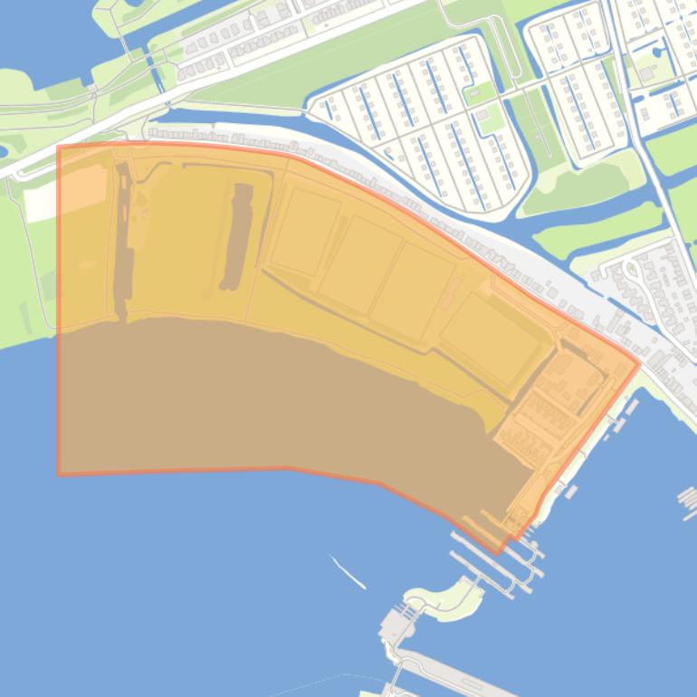 Kaart van de buurt Schellingwoude-West.